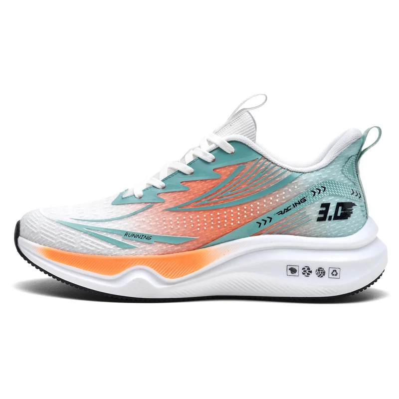 3.0  Air Cushion Carbon Plate Marathon Men Sports Running Shoes Breathable Lightweight Women's Comfortable Nonskid Sneakers