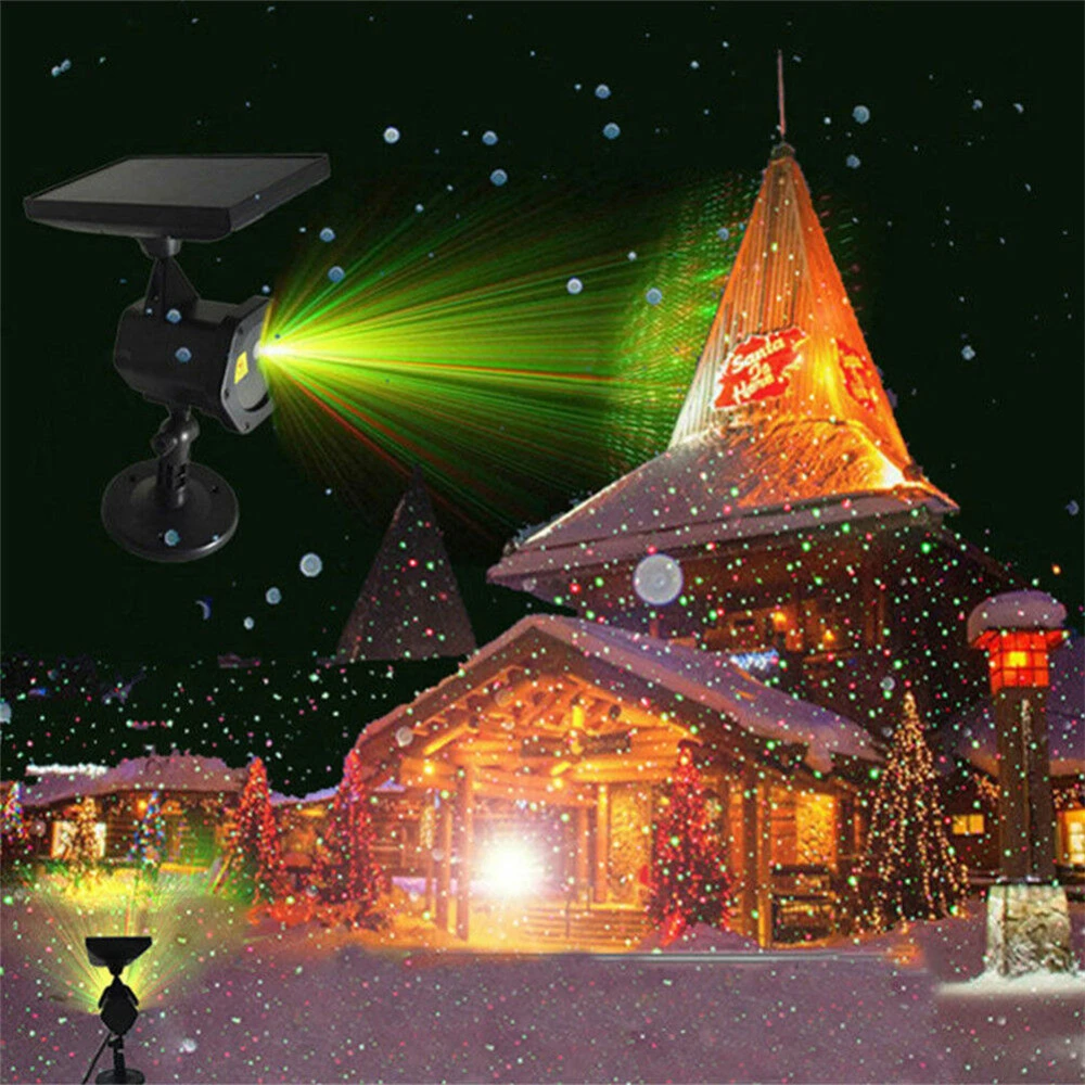 Solar Christmas Projection Light Outdoor Garden Lamp for Xmas Christmas New Year Party Decor solar decoration light