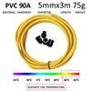 3.5 meters PVC 5mm jump skip rope spare parts backup accessories with clamps or stopper DIY replacement repair cord 6