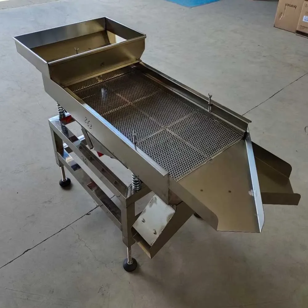 Food sieve machin Double sieve 30*80cm vibrating electric screen electrostatic Large granular material packing machine