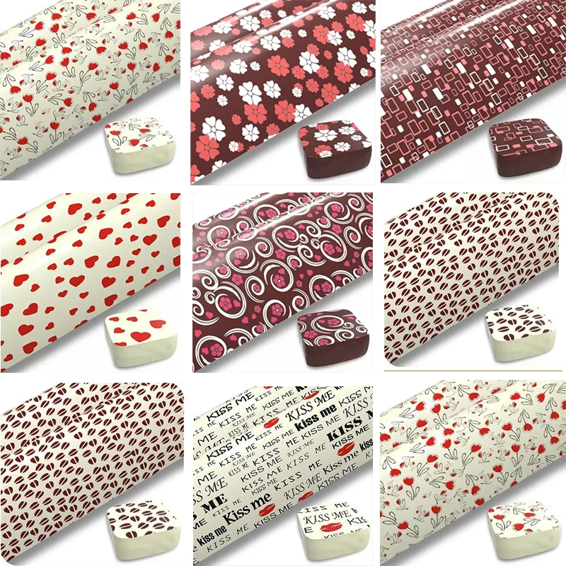 Multi-Pattern Transfer Paper Chocolate Baking Diy Sheet 30X20Cm baking supplies 10Pcs/20Pcs
