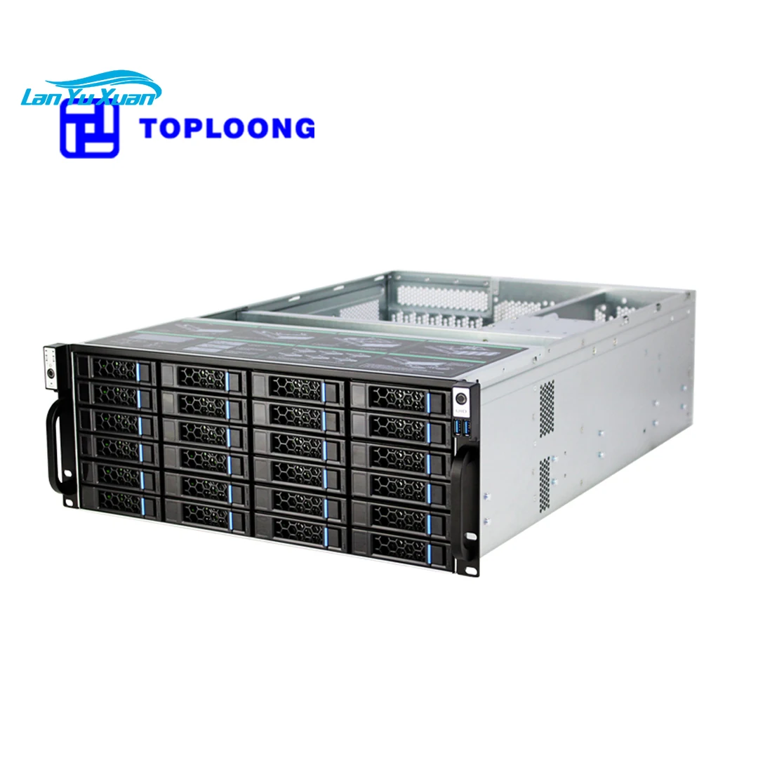 

OEM 12"*13" motherboard 4U rackmount chassis, hot swap storage 24 bays 3.5'' HDD 4u server case with 120mm Fans