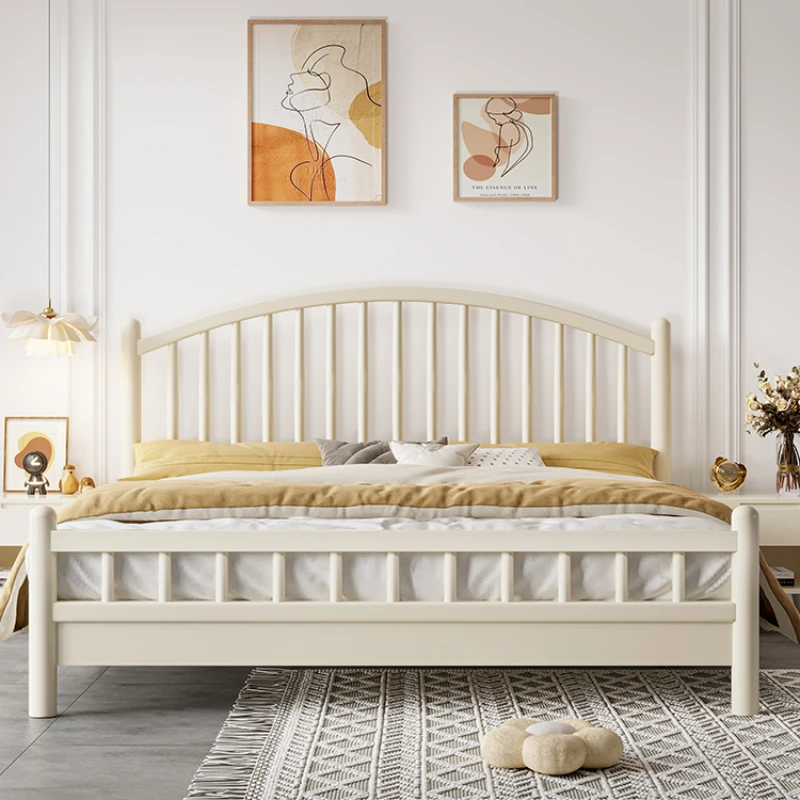 

Simple Modern Nordic Double Bed European Bedroom Wood Girls Floor Twin Bed Queen Storage Cama Box Casal Bedroom Furniture