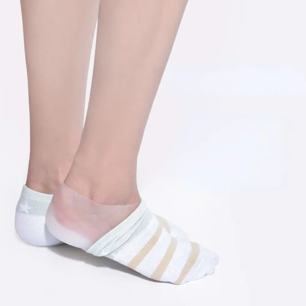 Portable Invisible Height Increased Insole Silicone 2-6cm Insoles Heel Cushion Unisex Elastic Gel Heel Pads