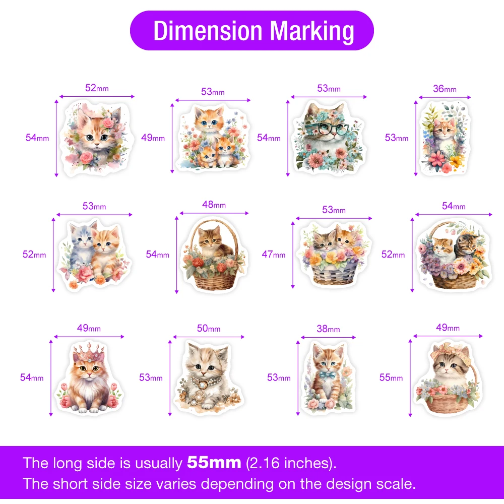 Decorative Stickers Self Adhesive Stickers for Scrapbook Journal