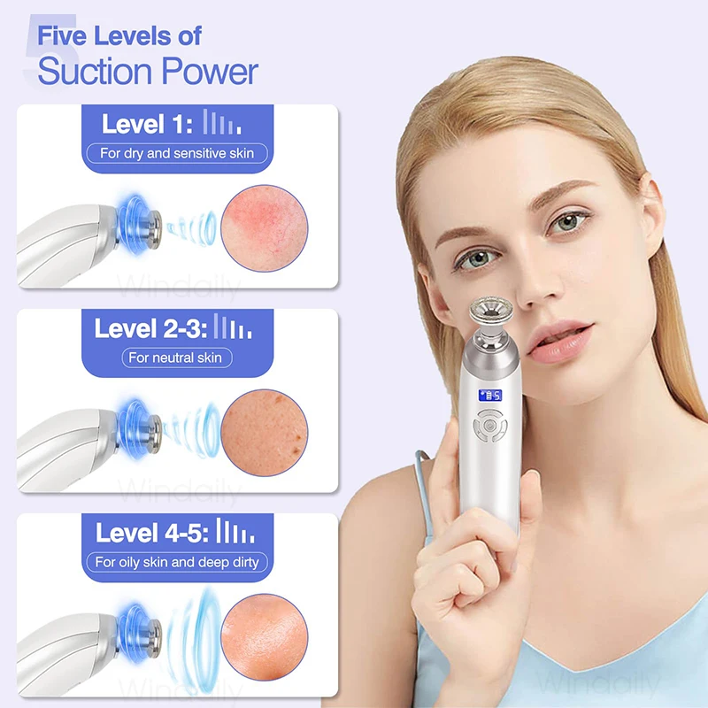 2025 Wireless Diamond Microdermabrasion Machine Blackhead Remover Vacuum Pore Cleaner Facial Skin Care Tool Face Beauty Device 2