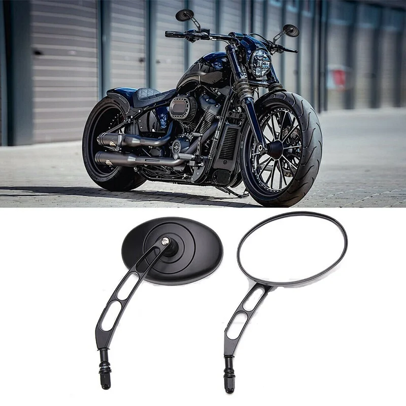 Mirror ハーレーダビッドソンエレクトラグライドクラシックHG用オートバイリアビューミラークロム Motorcycle Rear View  Mirrors 比較的美品 カー用品・バイク用品