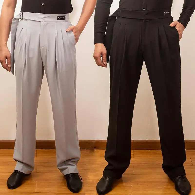 Dance Pants Men Frenum Latin Dance Pants for Ballroom Dance