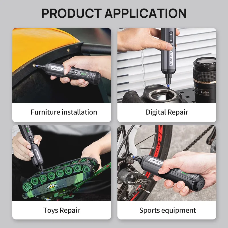 Mini Electric Screwdriver Set USB Rechargeable 2000mah Adjustment Power Dril Multi-function Disassembly Torque Repair Tools Kit 6