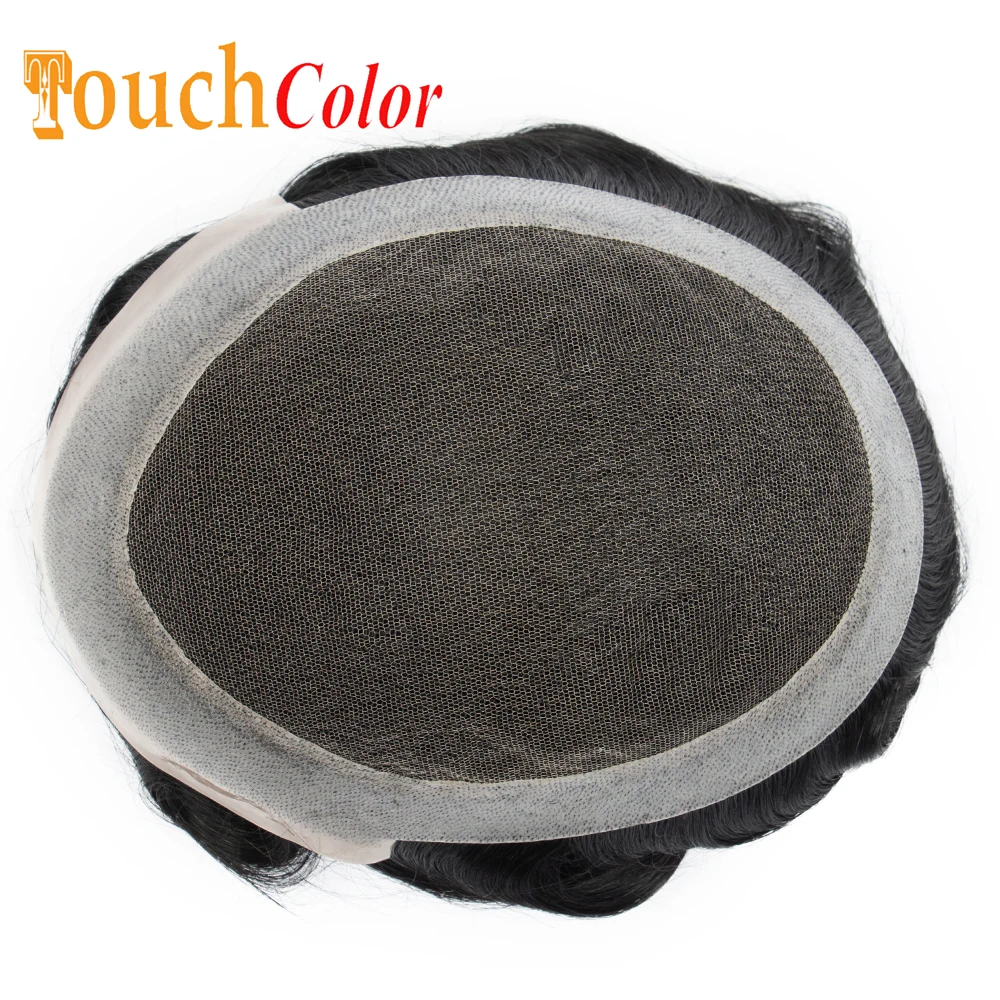 Australia Men Toupee Transparent Pu & Swiss Lace Male Wig Natural Human Hair Mens Hair Units Capillary Prosthesis human hair toupee