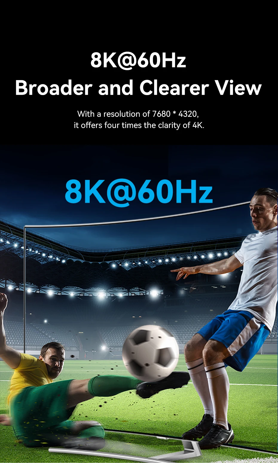 HDMI 2.1 Splitter Switch 8K 60Hz 4K120Hz 3 in 1 out for TV Xiaomi Xbox PS5 Set T