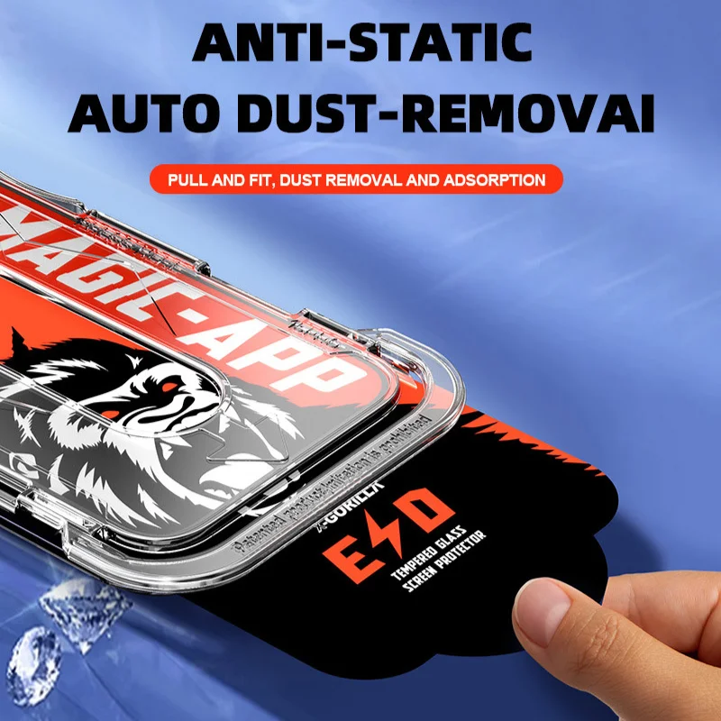 3 عبوات خالية من الغبار HD/الخصوصية من الزجاج المق...