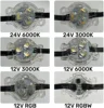 100ft/31M RGBW Smart Outdoor Eave Lights Permanent Track Lights 30mm Diameter For Festive Party Christmas Waterproof IP68 6