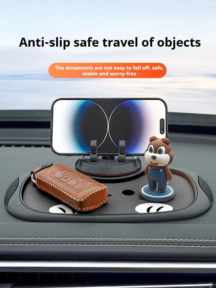 Mobile Phone Bracket Car Non-Slip Mat Car Dashboard Sticky Anti-Slip Mat Auto Silicone Interior Dashboard Phone Anti-Slip Pads