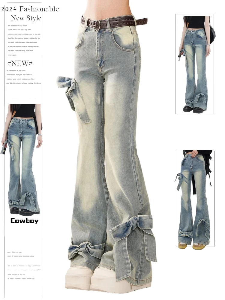 パンツ 00s rattle trap flare denim y2k 00s【RATTLE TRAP】フレアデニムパンツ/鬼フェード/グランジ Y2K