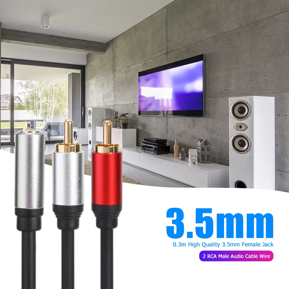 Ʈ MP3 º ǻͿ ε巯  ̾, 3.5mm  , 2 RCA   ̺, 0.3m Y ø 