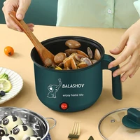 Mini cuiseur électrique pour cuisine domestique, 2 personnes, nouilles alimentaires, simple/Double couche, multifonction, antiadhésif, Machine de cuisson à la vapeur 5
