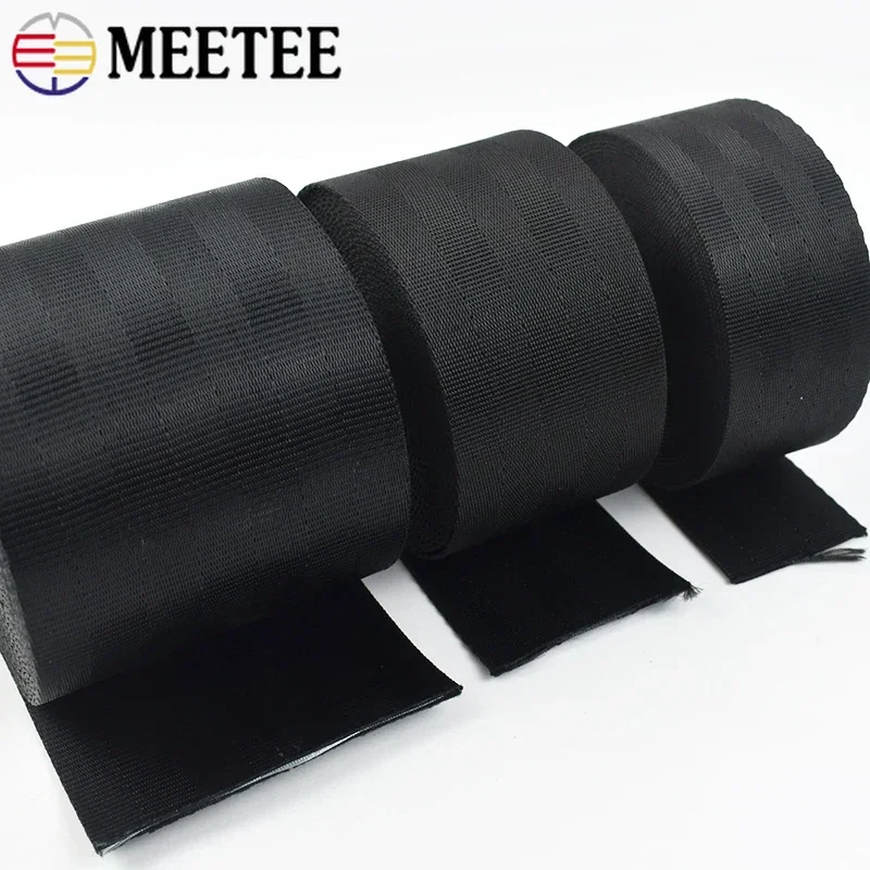 Versatile Black Nylon Webbing Tape for Straps and Accessories