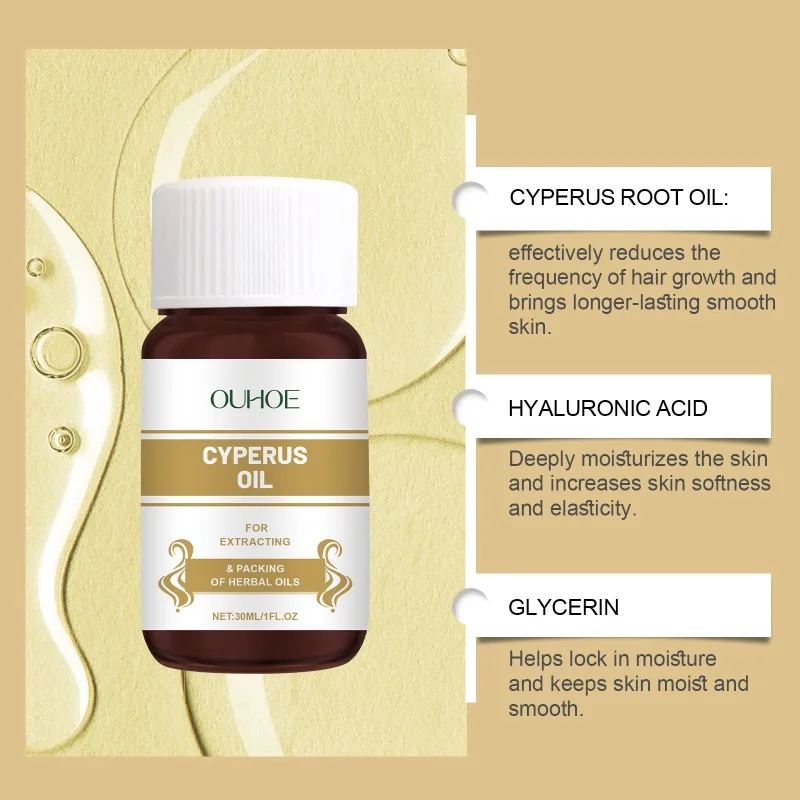 30ml Hair Removal Oil Painless Hair Removal Nourishing Skin Hair Inhibitor Body Massenger Oil Natural Repair Beauty Skin Care 2