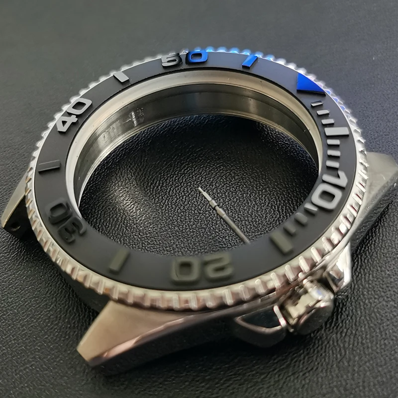 Ca sio Swordfish Yacht convex type MDV-106/107 Substitute ceramic chronoring black/silver