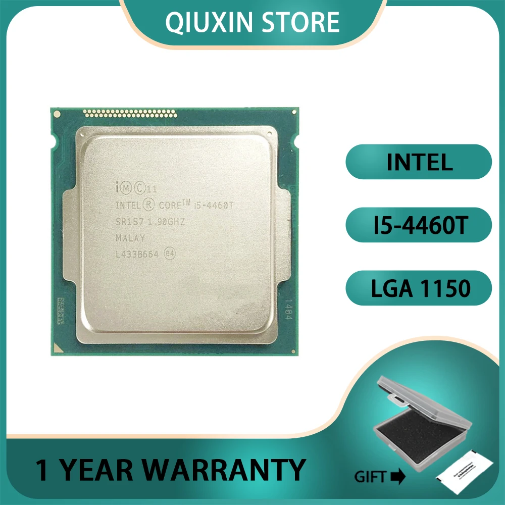 

Intel Core i5-4460T i5 4460TGHz Quad-Core Quad-Thread LGA 1150 CPU Processor 6M 35W 1.9