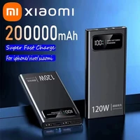 Xiaomi 200000mAh Power Bank 120w Fast Charge Portable External Battery Large Capacity Power Bank For Iphone Samsung ﻿Huawei