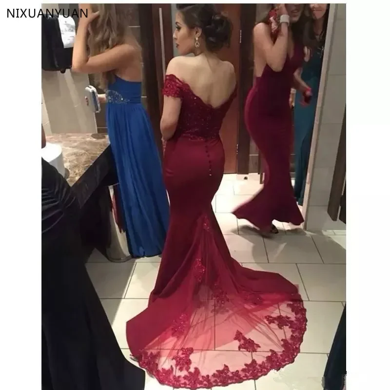 Mermaid Formal Mother's Dresses Vestidos De Festa Long Prom Gowns Bride's Mother Formal Dress