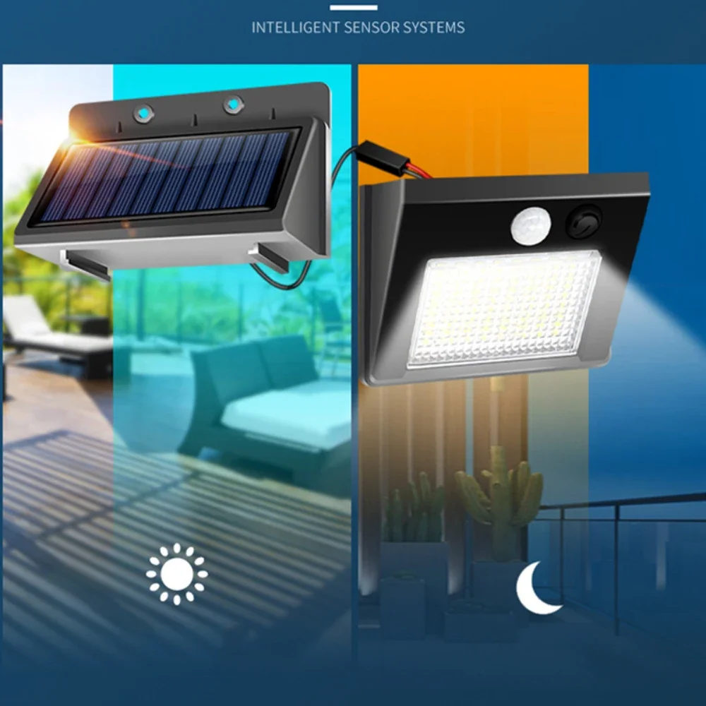 48 LED Split Solar Light PIR Motion Sensor Wall Light Solar Lamp ...