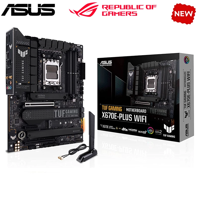 

NEW For ASUS TUF GAMING X670E-PLUS WIFI Motherboard Socket AM5 For AMD X670 Original Desktop PCI-E 5.0 m.2 sata3 Mainboard