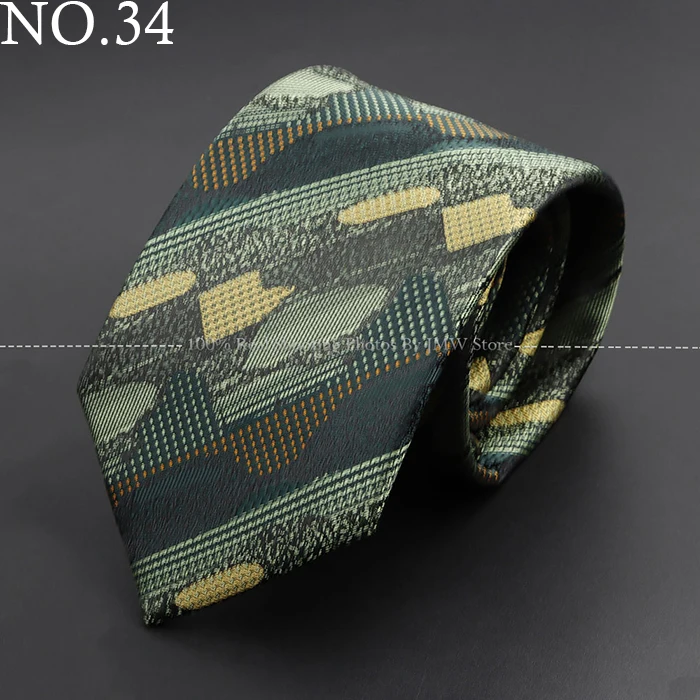 New Design Wedding Men Tie Grey Brown Green Rose Flower Geometry Neckties Business Dropshipping Groom Collar Accessories Gift