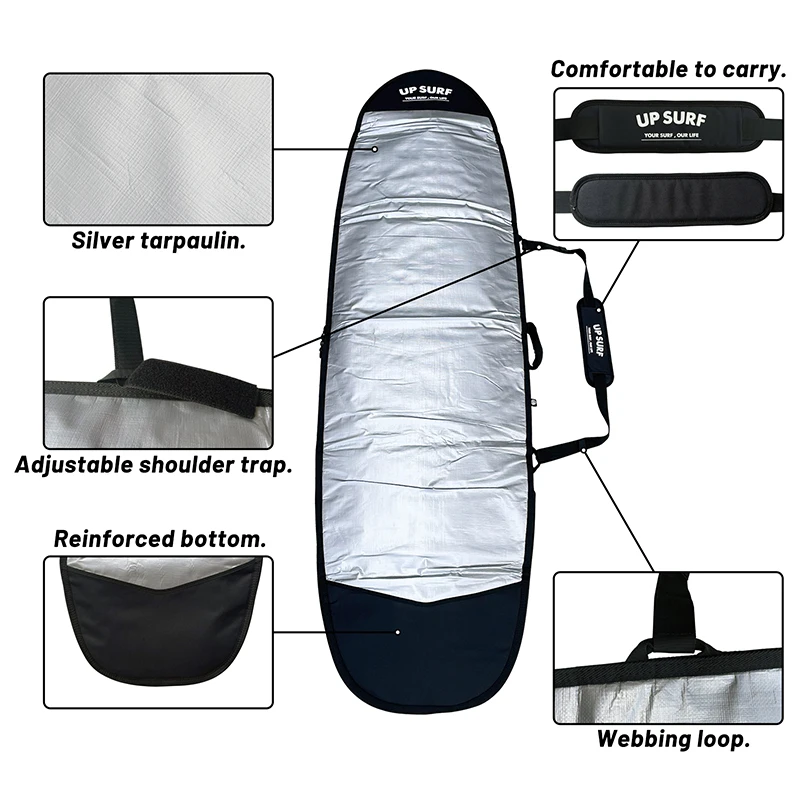 TRANSPORTER FUN BOARD CASE 7’6” FCS - TRAVEL 1 FUN BOARD 7.6 | Shop at PUKAS SURF SHOP