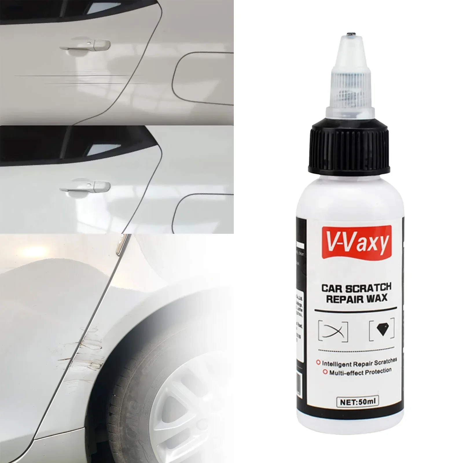 V Vaxy Car Scratch Wax Car Out Scratch Car Scratches Remover Scratch Wax For Cars Effect 1.76 Fl Oz 50ml Auto Accessoires