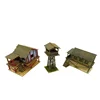 1:72 Southeast Asia Ancient Outdoor Taoyuan Architectural Scene Wooden Cabin Assembly Model Handmade Gift 3