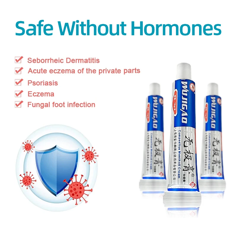 Dermatitis Atopica Antipruritic Medicine Cream Treatment Seborrheic Eczema Allergy Pruritus Medical Bacteriostatic Ointment