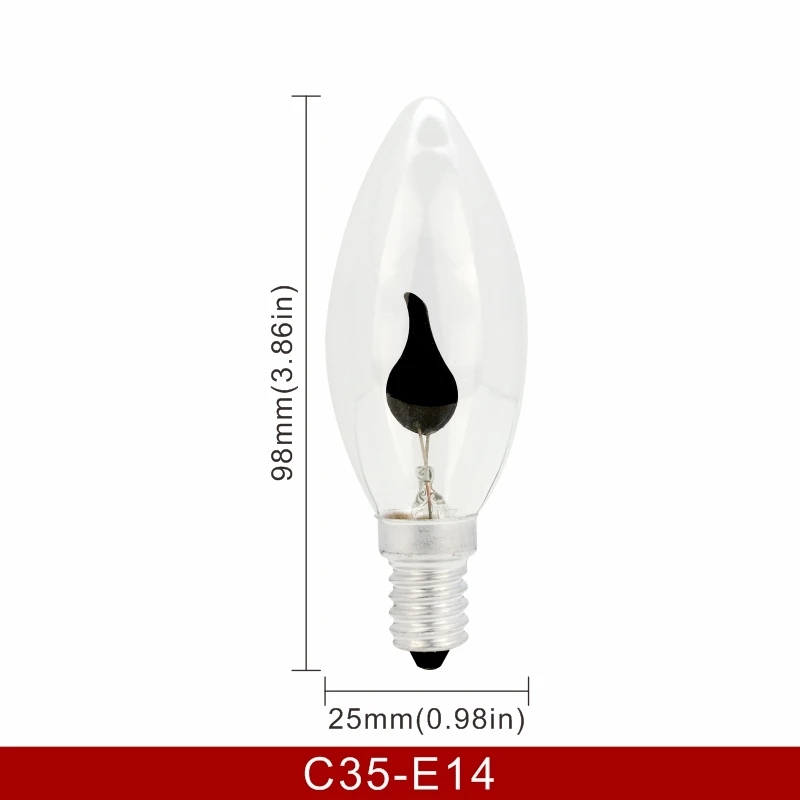 Ampoule Flamme De Chandelle Led Filament Non Réglable 4W E14