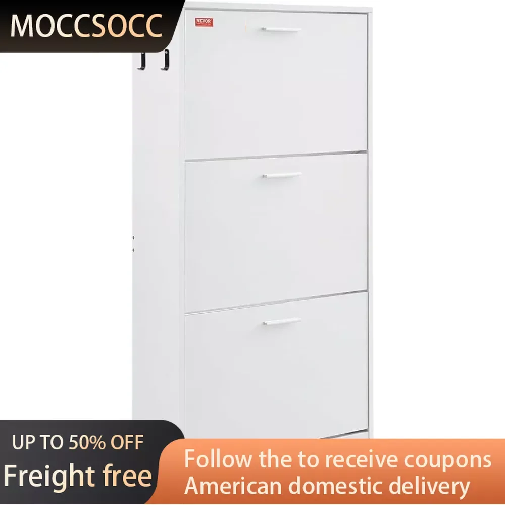 

23.6" D X 9.4" W X 47.3" H Shoe Cupboards Shoe Storage Cabinet for Entryway Wood Freight Free Home Furniture Shoes Organizer