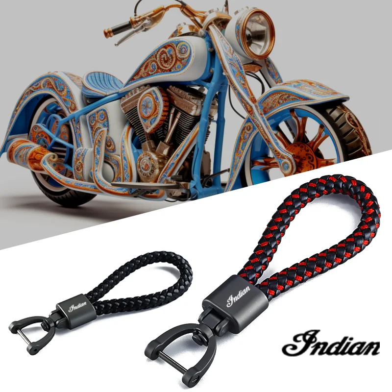 Für indische ftr 1200 s ftr1200 Carbon/Rallye Chef Vintage Scout 2023 neue Motorrad Schlüssel bund Schlüssel anhänger Schlüssel anhänger Lanyard Kette