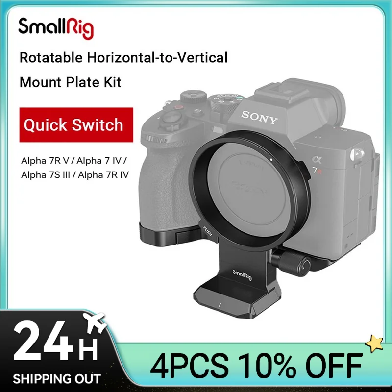 Piastra Di Montaggio Del Collare Girevole Smallrig Per Sony Alpha 7R V/Alpha 7 Iv/Alpha 7S Iii/Alpha 7R Iv, Per Tipo Arca E Manfrotto Rc2