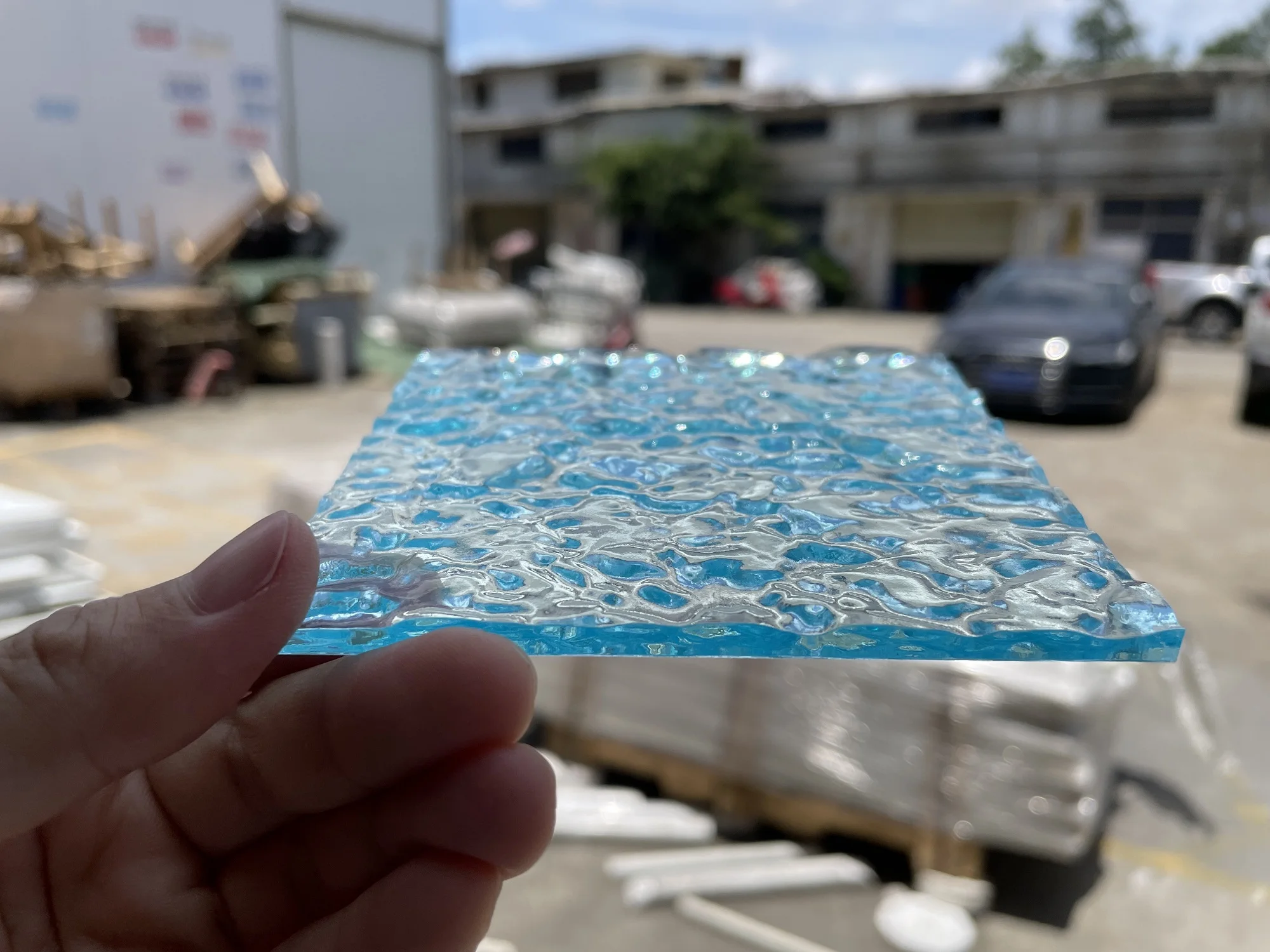 호수 블루 웨이브 리플 표면 PMMA 시트 플렉시 유리 아크릴 보드, 페인팅, DIY, 보석 디스플레이, 광고, 장식용, 5mm -  AliExpress