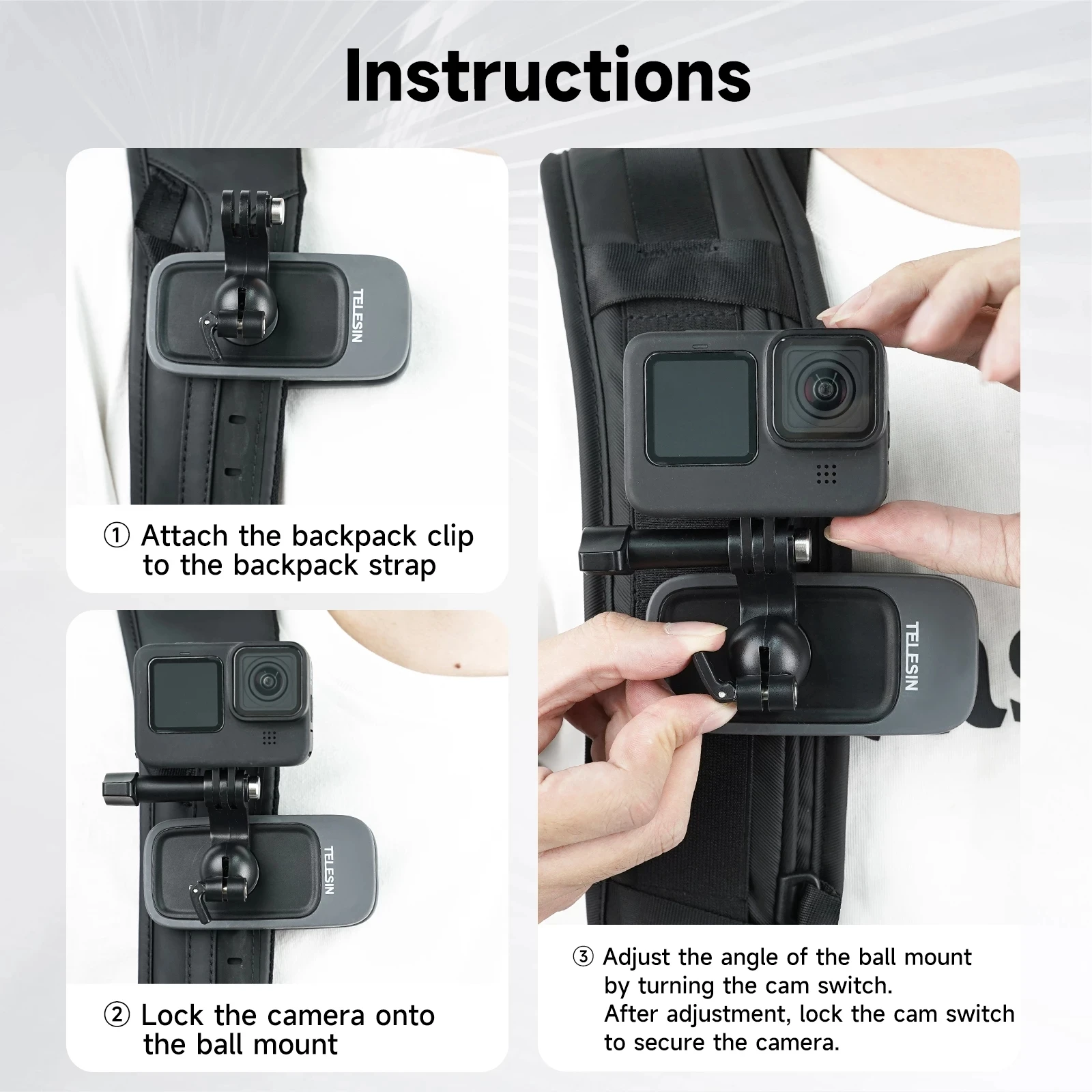 Fixations pour caméra GoPro Sports Kit