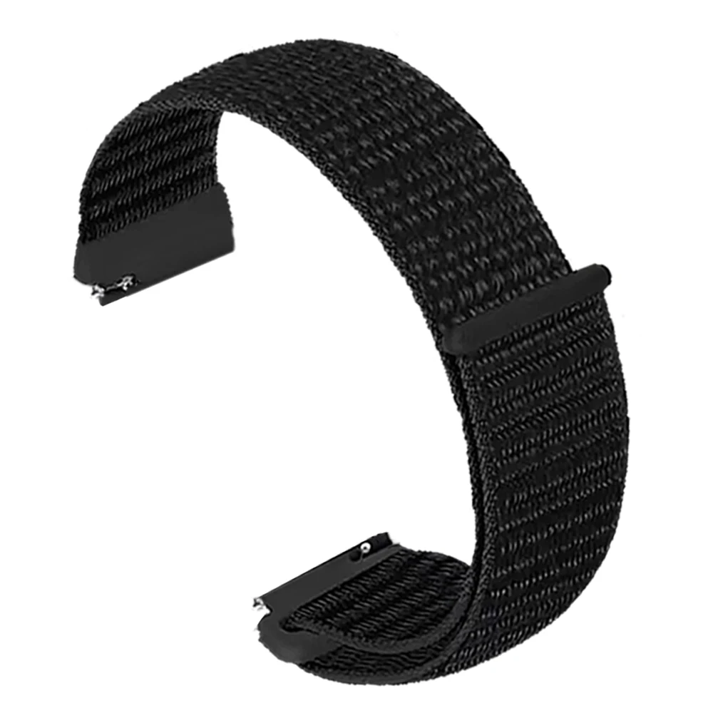 Braided Nylon Sport Loop Strap - 20mm/22mm Adjustable Bracelet