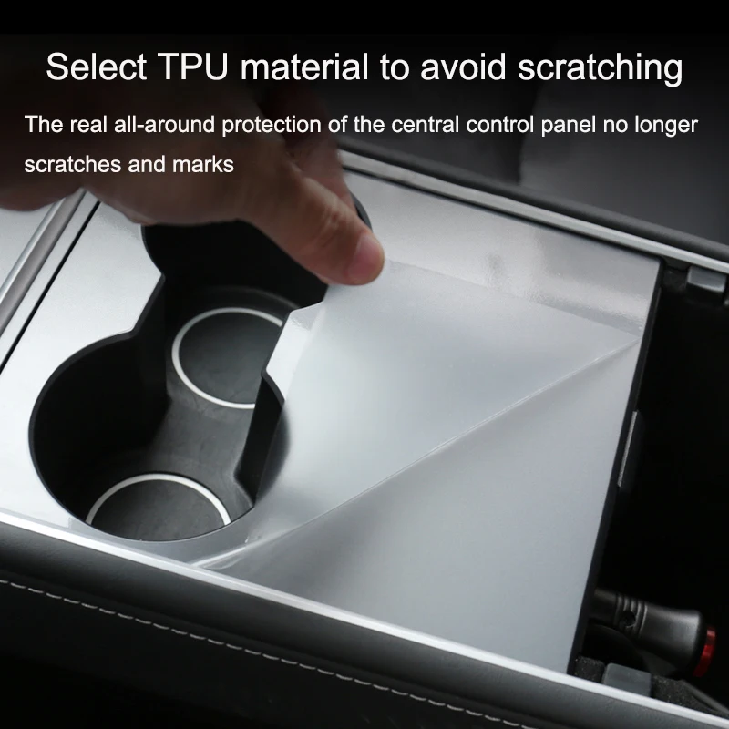 Central Control Anti-scratch Protective Film for Tesla Model 3/Y 2021-2023 Center Console Panel Sticker TPU Film Car Accessories