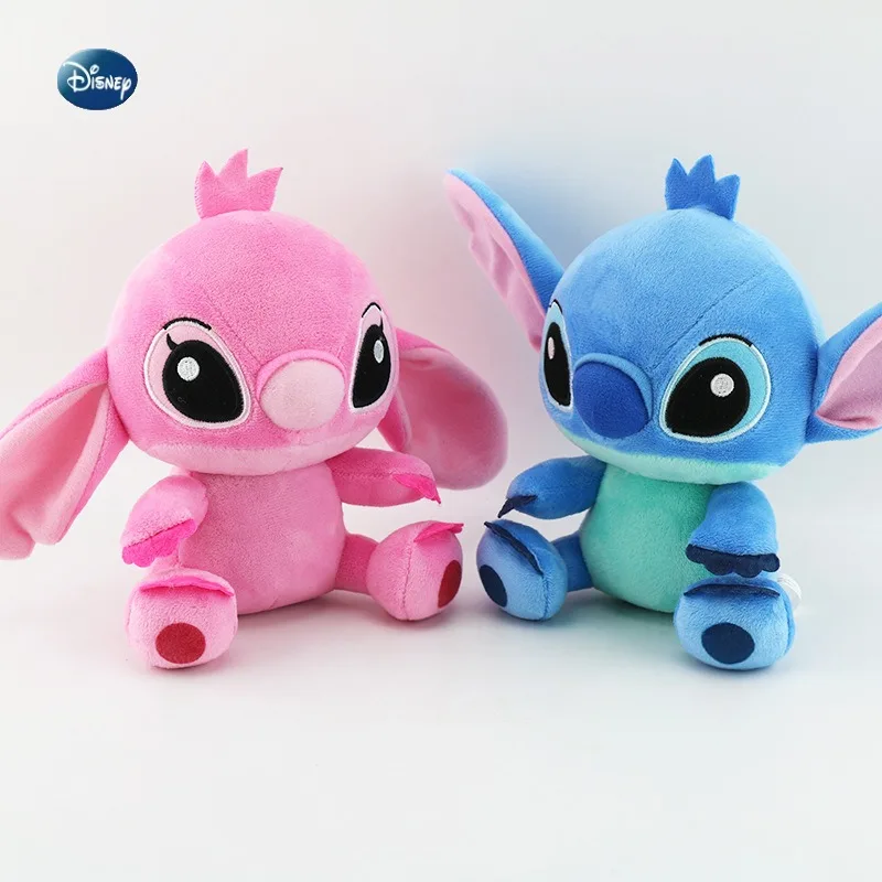 Genuine Disney Lilo & Stitch Plush Toy Doll Sitting Stitch Stuffed Soft Toy Car Pillow Comforting Kids Xmas Birthday Gift