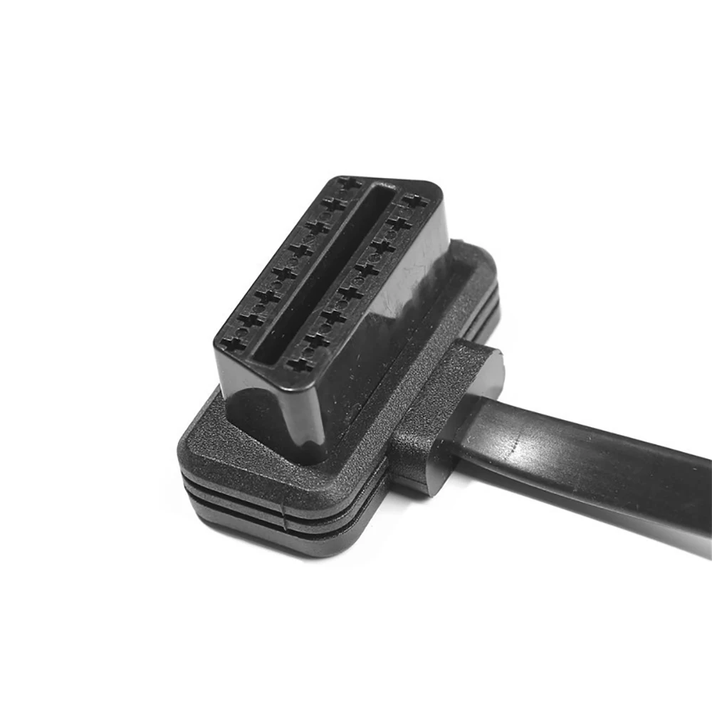 암수 직각 진단 익스텐션 케이블, 전원 스위치, OBD 스위치 케이블 진단 도구, OBD2, 60cm