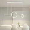 Smart LED Pendant Light Restaurant Hanging Lamp Remote Control Adjustable Color Temperature Brightness Living Room Home Lights 2