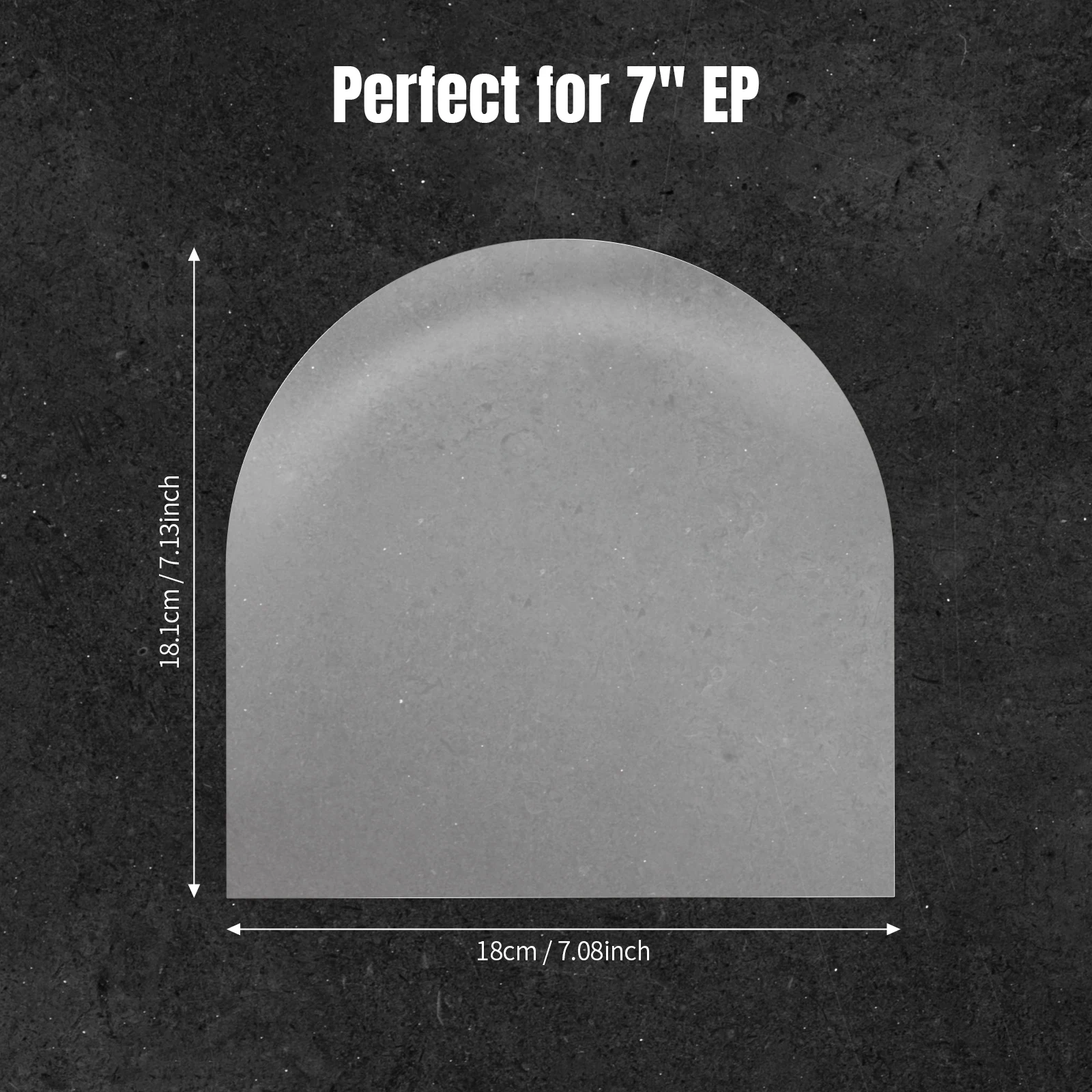 25 PCS 7inch Clear Inner Sleeves Anti-static 3 Mil Plastic Vinyl Record Cover Transparent Dust-proof 7in EP Protective Bags