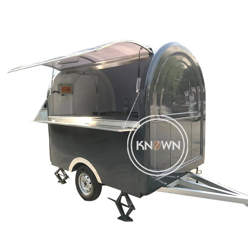 

Mobile Food Booth Kiosk Design for Outdoor Hotdog Food Cart Ice Cream Food Truck Mobile Restaurant Vending Trailer