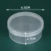 1Pcs Transparent Powder Puff Box Makeup Egg Head Rope Storage Case Fan Square Round Shaped Dustproof Jewelry Organizer Case 5