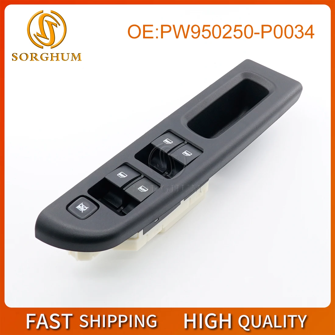 Sorghum PW950250-P0034 12 Pins Front Right Side Electric Master Power Car Lifter Window Switch For Proton Saga FLX PW950250P0034