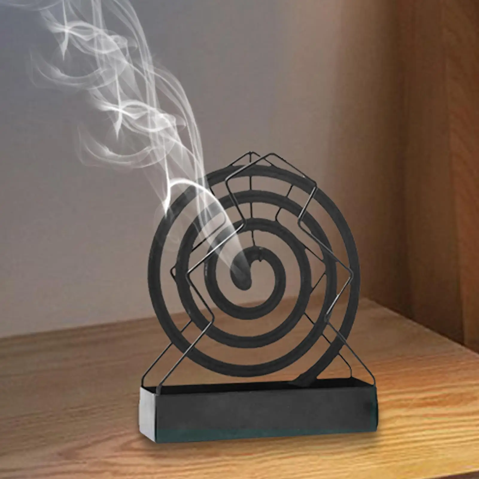 Portable Incense Coil Tray, Anti-fire Mosquito Coil Holder, Metal Repellents Rack, Home Decor, Garden Supply, Hotel Supplies